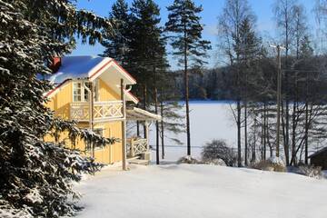 Фото номера Дом с 3 спальнями Шале Keitaanniemen lomamökki г. Haapamäki 15